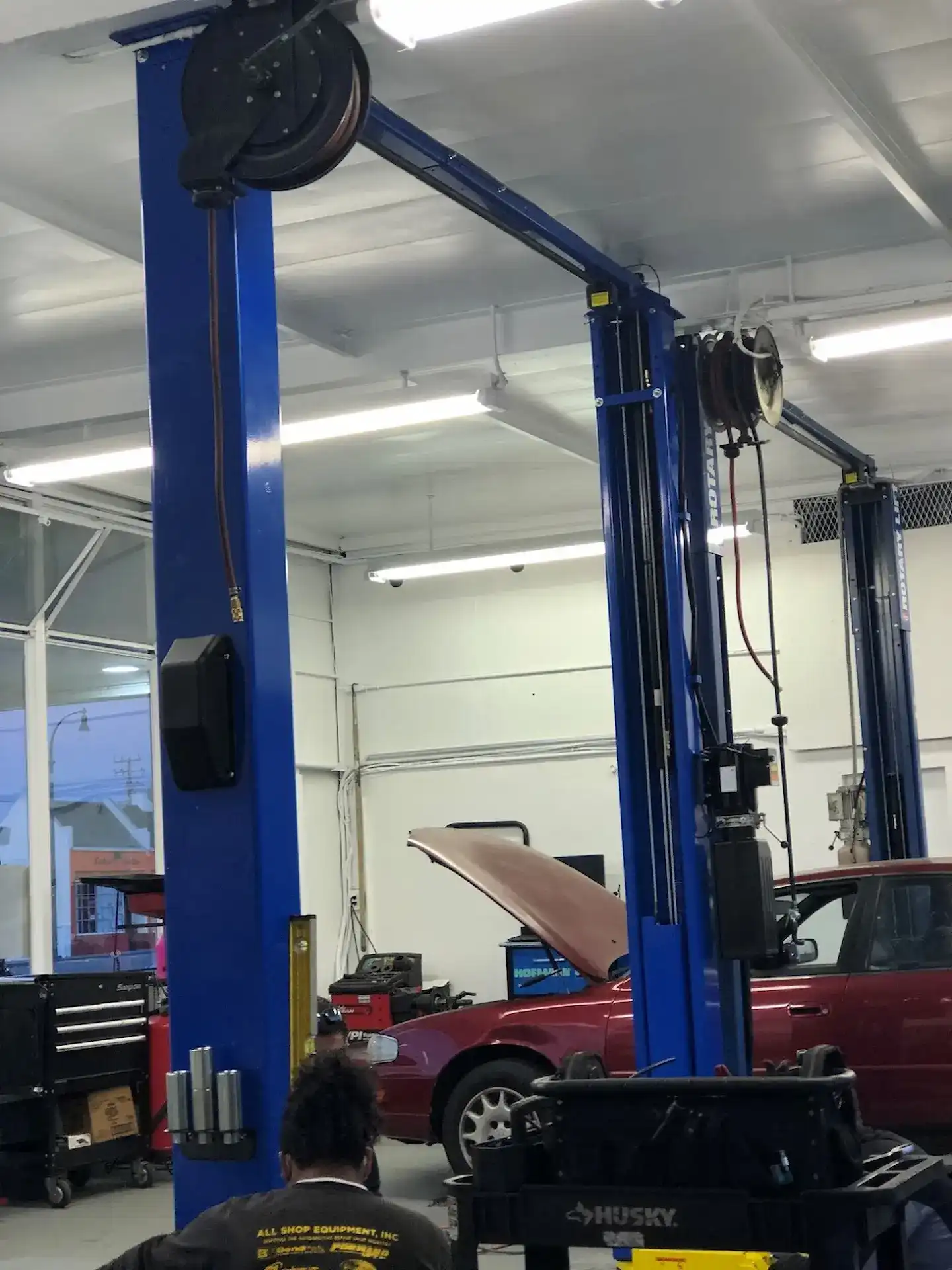 Hybrid service bay at Beacon Auto Care San Mateo