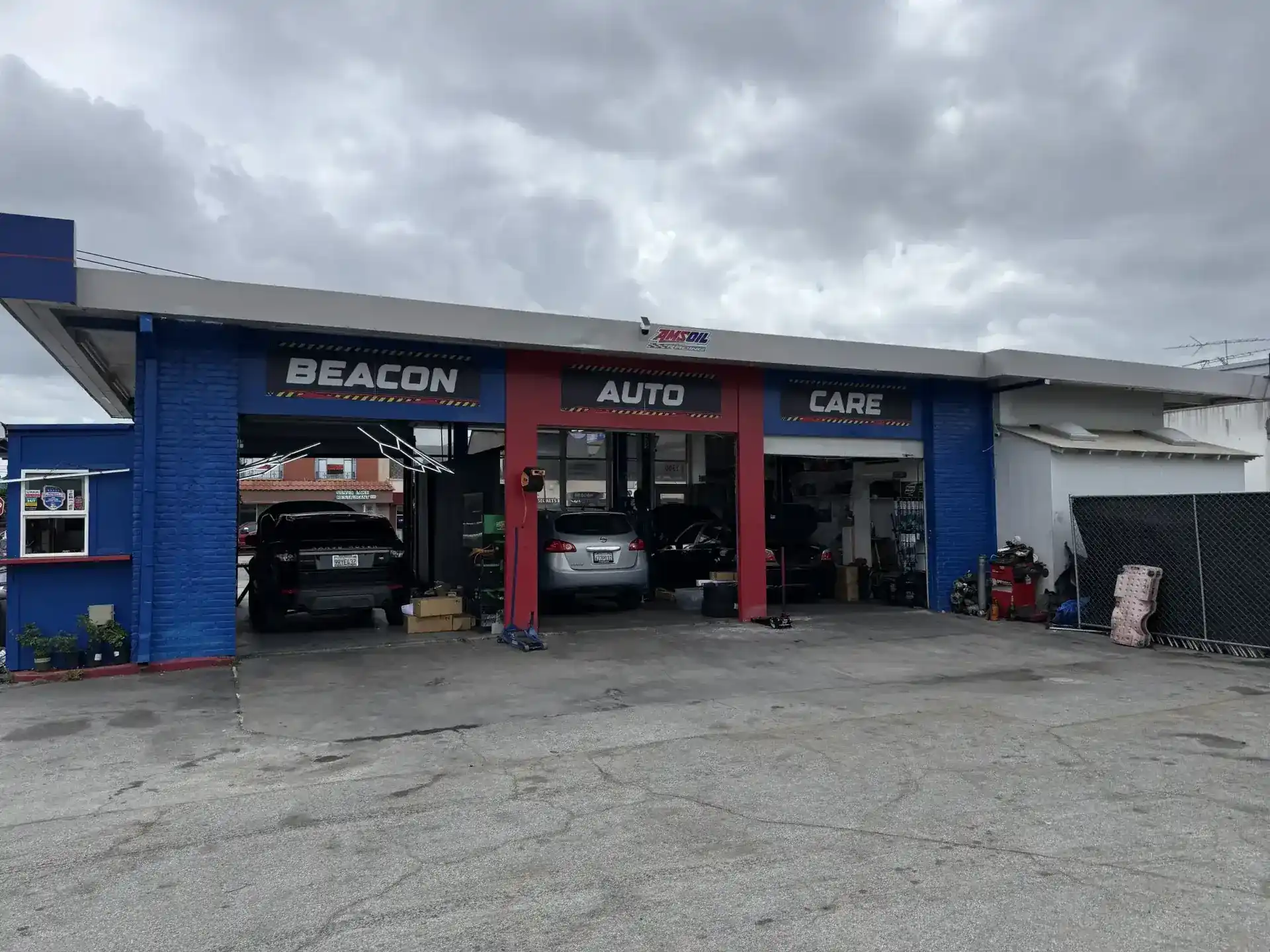 Beacon Auto Care three-bay auto repair garage in San Mateo, California