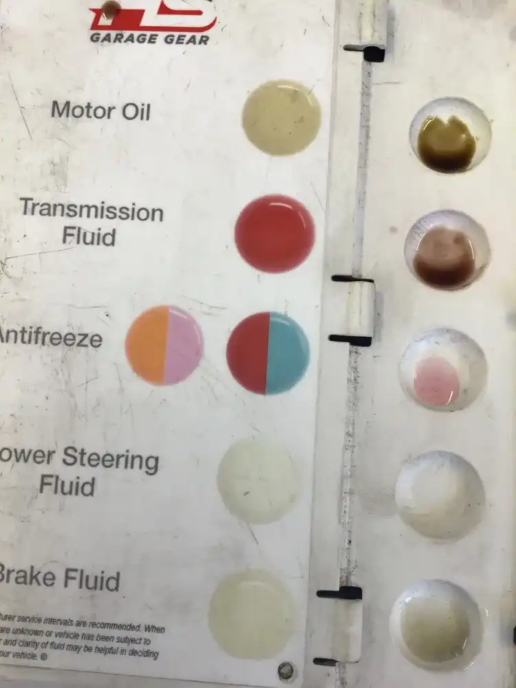 Burnt transmission fluid at Beacon Auto Care San Mateo